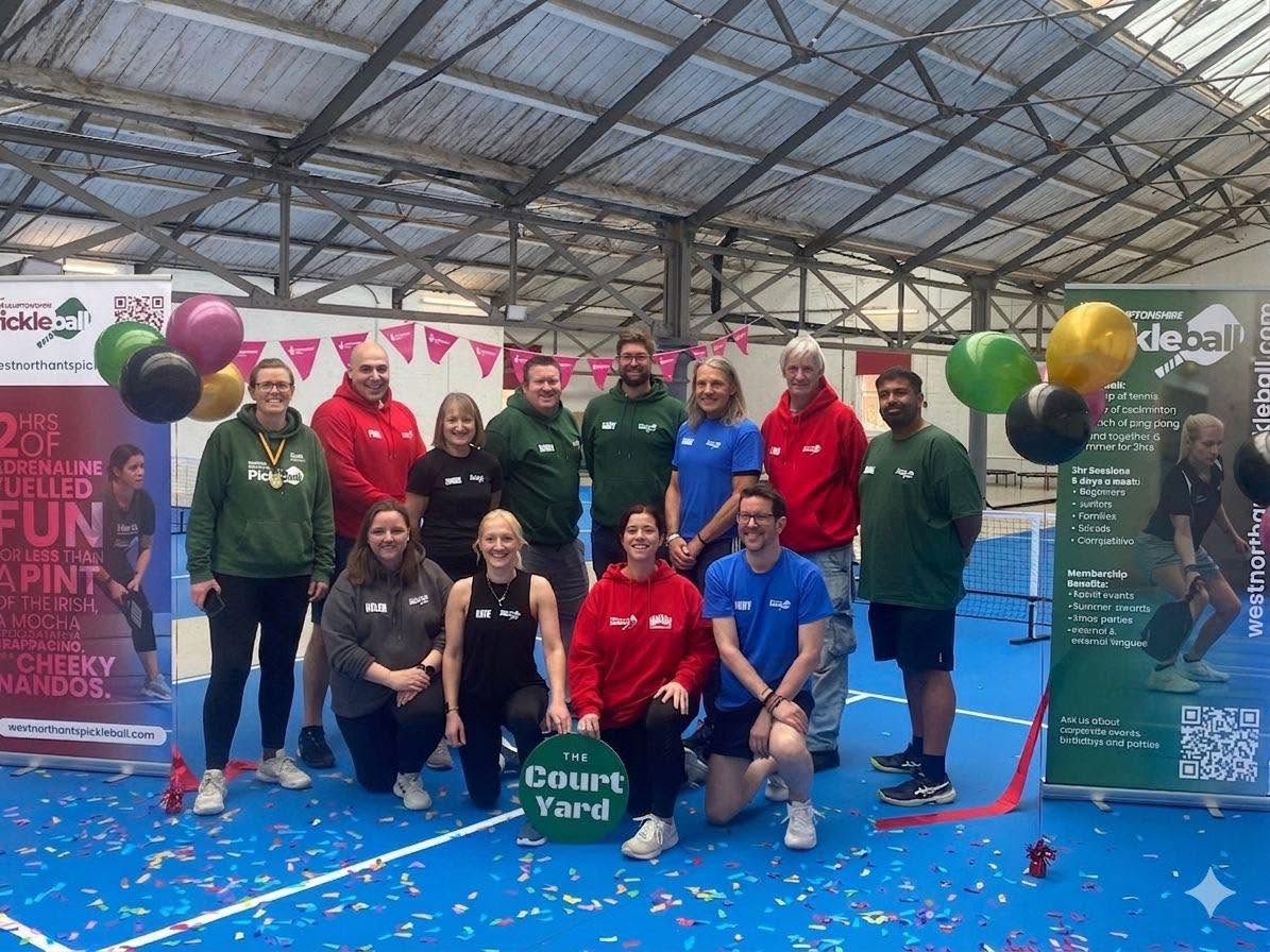 WNP members playing pickleball together at a club session